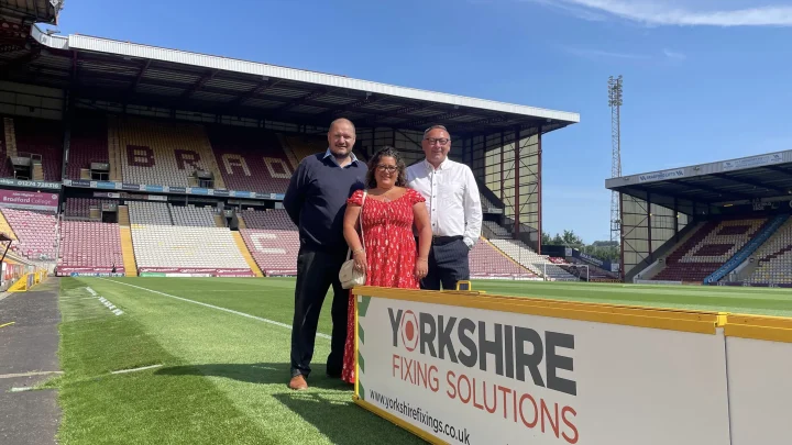 Bradford City Announces New Partnership with Yorkshire Fixing Solutions