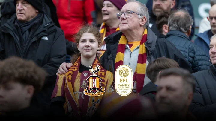 Bradford City Awarded EFL Family Excellence Gold Status