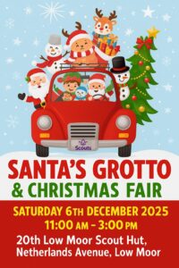 Scout Group to Host Christmas Fair and Santa’s Grotto in Low Moor