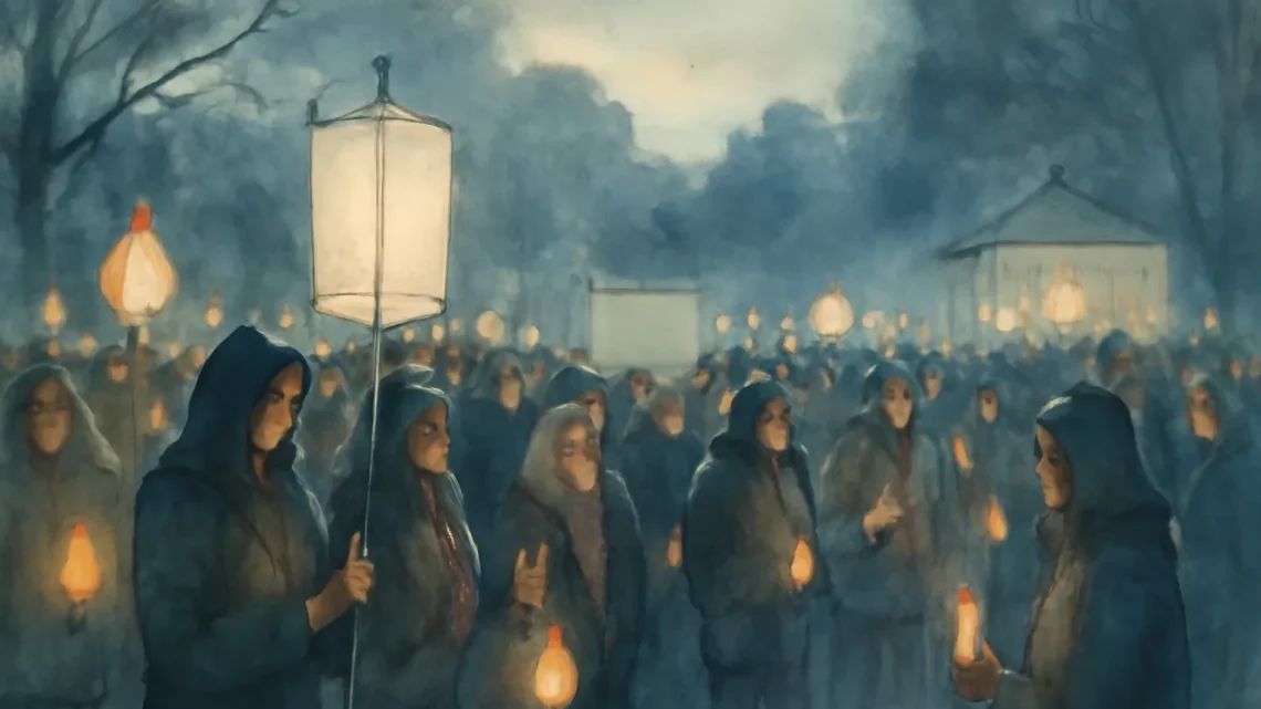 Lantern Parade Marks Festival of the Dead in Bradford