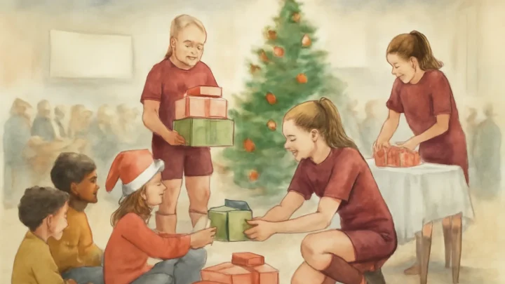 Bradford City AFC Women Support Children in Care at Christmas