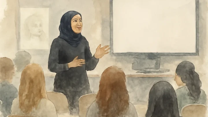 Makeup Artist Famida Pathan Returns to Bradford College