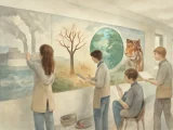 Bradford Students Create Mural Highlighting Climate Crisis