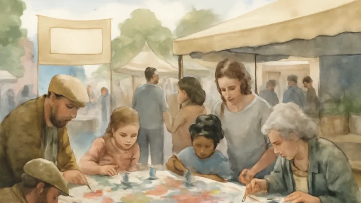 Community Art Workshop Marks Darley Street Market Anniversary