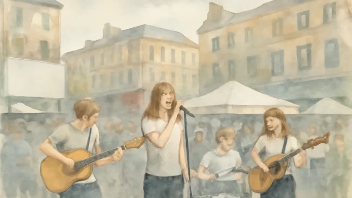 Live Music Performance at Darley Street Market